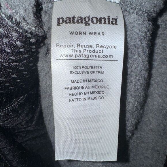 Patagonia Re-Tool Gray Fleece Pullover Snap-T Size Small - Picture 7 of 9